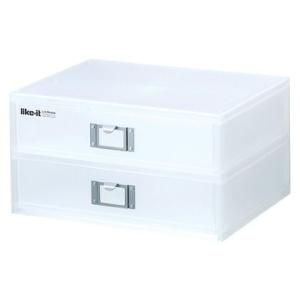 like-itライフモジュール　A4ファイルユニット横2段LM-52R　ホワイト