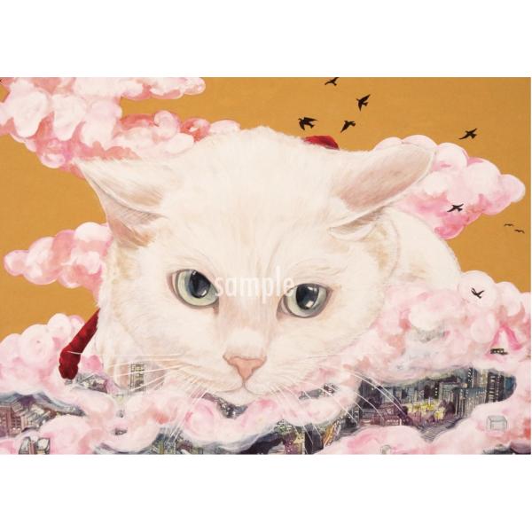 アートパネルB5「進撃の猫」★岩堀葉 猫画 リビング インテリア 5500円以上送料無料