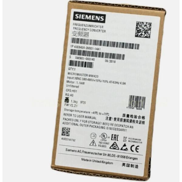 Siemens 6SE6420-2UD21-1AA1 MICROMASTER 420 Frequen...