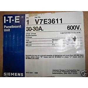 シーメンス ITE SIEMENS V7E3611 30A TWIN FUSIBLE VACU-BR...