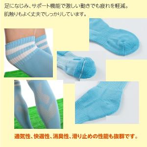 サッカー ソックス ストッキング 二本線 無地...の詳細画像1