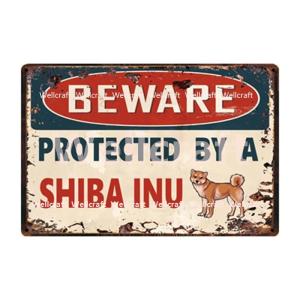 デザイン看板 A4】猛犬注意 犬★サインプレート絵ブリキ看板アメリカン雑貨グッズ デザイン看板 A4】猛犬注意 犬 警告☆サインプレート絵ボード