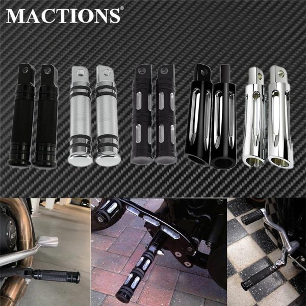 リア フロント フットレスト 汎用 ハーレー スポーツスター ダイナ ソフテイル ストリート ツーリ...