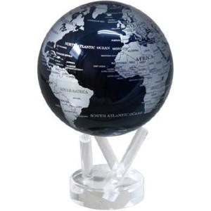 MOVA Globe ムーバグローブ11cm 半永久的にゆっくり 回り続ける不思議な地球儀 Silv...