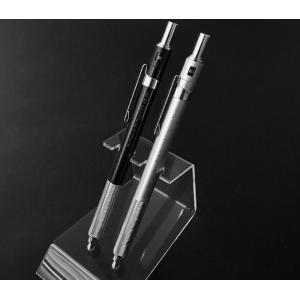 ダブルノック シャープペンシル 0.5mm シルバー KS-02-SV : 文具