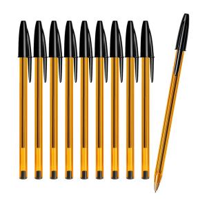 ビック(Bic) ボールペン 油性 オレンジ クリスタル オリジナル