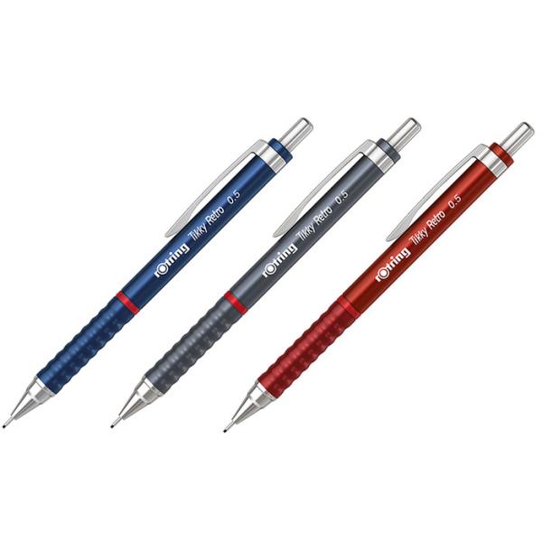 rOtring Tikky ロットリング ティッキーレトロ メカニカルペンシル 0.5mm 全３色 ...