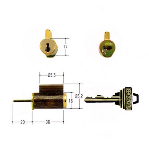 ＧＯＡＬ　Ｐ-MX/4350用交換シリンダー