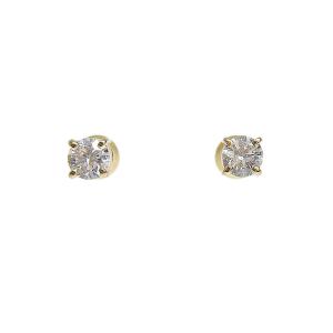ダイヤモンド 0.102/0.104ct E-VVS2-VG ピアス K18YG