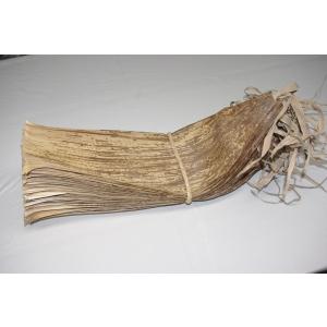 国産天然竹皮　約51〜60cm×13〜18cm幅　10枚　紐10本付