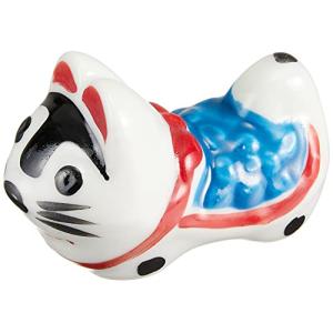 光陽陶器 箸置き 青 約4.3×2.5.cm こま犬箸置き 青 23450