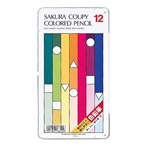 サクラクレパス クーピー色鉛筆 12色 PFY12