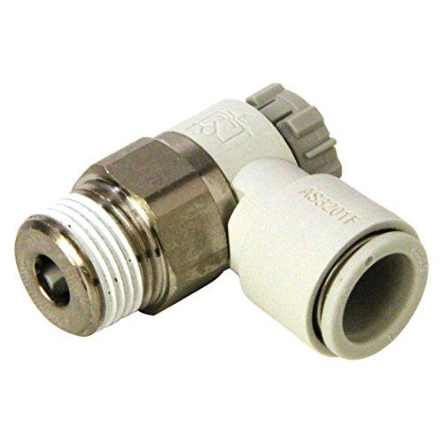 SK11 スピードコントローラ エルボタイプ 12mmホース用 R3/8 AS3201F-03-12...