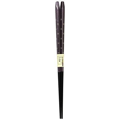 イシダ 箸 和風スィーツ 紫芋の色 五角 紫 23cm