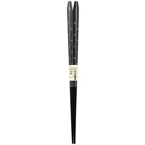 イシダ 箸 和風スィーツ 黒蜜色 五角 23cm