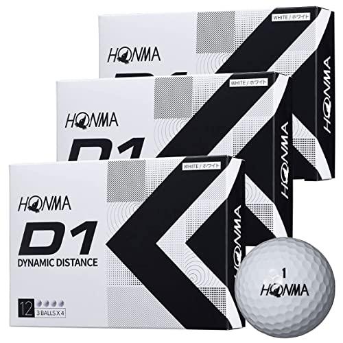 HONMA(ホンマ ゴルフ) D1 2022 ゴルフボール ホワイト BT2201 3ダースセット(...