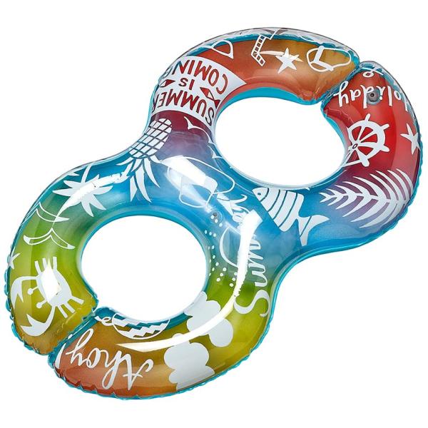 イガラシ ダブルリングレインボー 約114×70cm(膨らましサイズ) 2気室 MFA-RL2V 中...