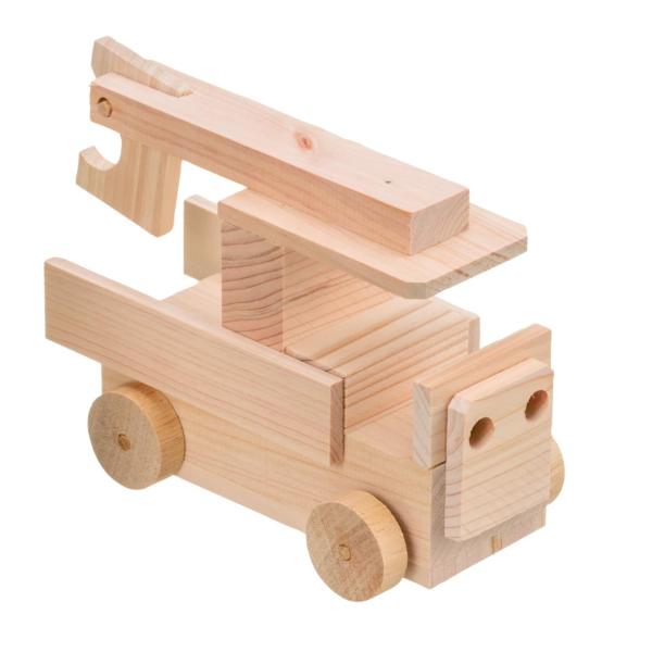 平和工業 MOCCO 木の工作キット クレーン車 木製玩具 工作 のりもの 6歳以上