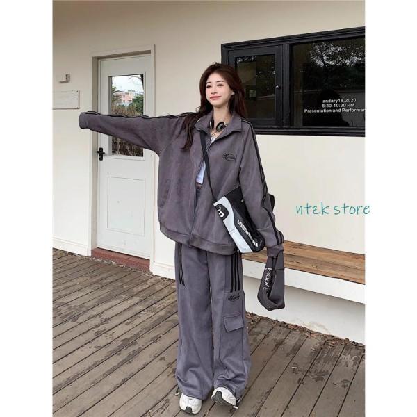 ジャージ レディース 上下セット フードなし 春夏 春秋 春 秋 スポーツウェア カジュアル おしゃ...