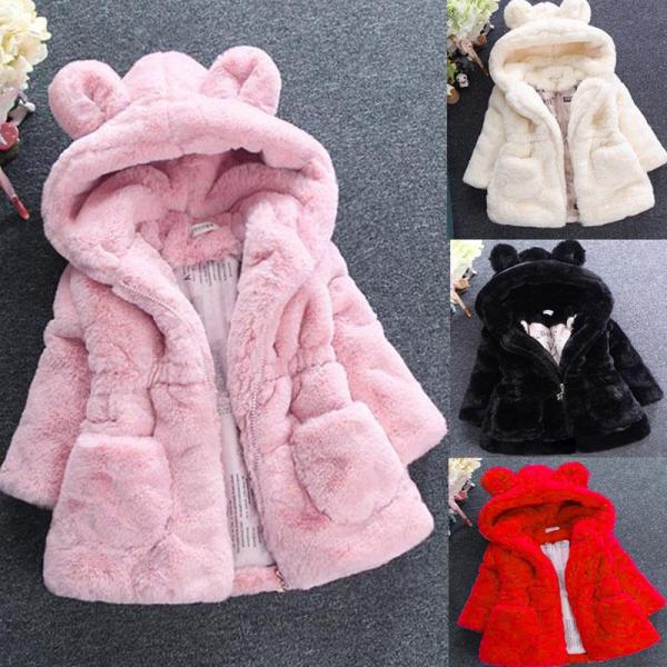 ボアコート キッズ 子供服 アウター 女の子 無地 冬服 厚手 トップス コート ジャケット 綿入り...