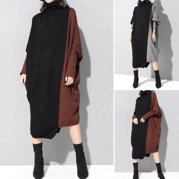トップス レディース ロング丈 パーカー 秋服 50代 40代 30代 ワンピース 体型カバー 長袖...
