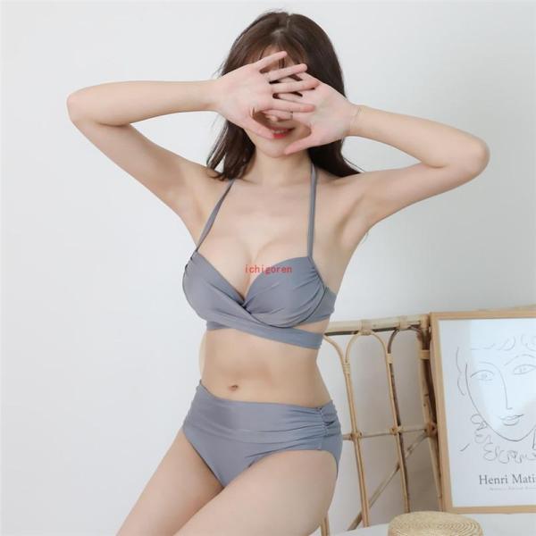 ビキニ水着 レディース 夏 ビキニ 水着 セパレートカット スイムウェア 温泉 おしゃれ シンプル ...