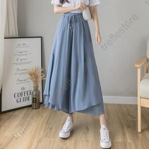 ガウチョパンツ ワイドパンツ レディース シフ...の詳細画像3