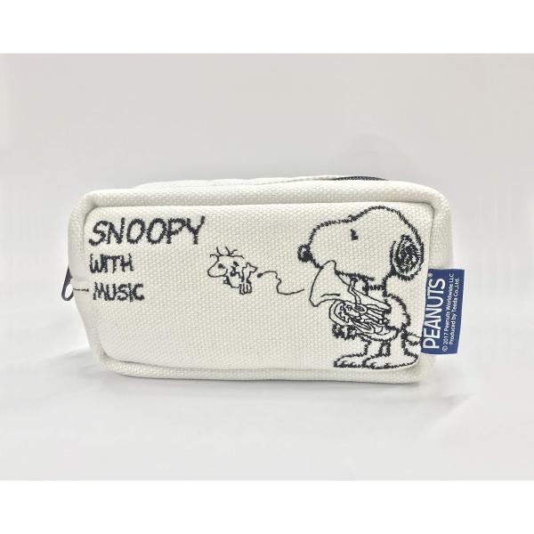 SNOOPY with Music スヌーピー マウスピースポーチ 限定品《ホワイト》 (ユーフォニ...