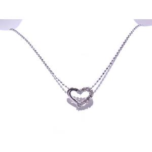 TIFFANY&Co.（ティファニー） ツイストハート ネックレス コンビ K18
