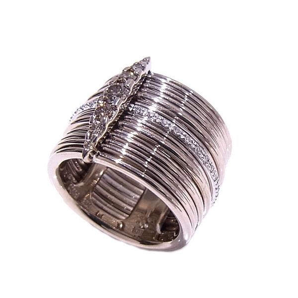 KASHIKEY カシケイ Naked Setting リング ダイヤ K18BG/Pt900 ブラ...