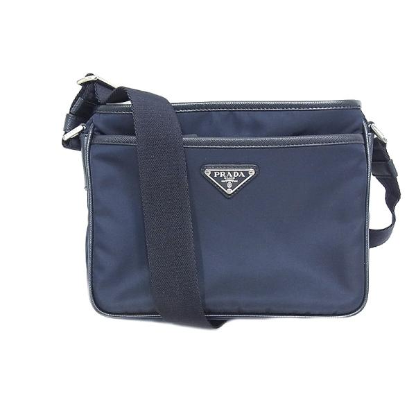 プラダ PRADA ナイロン ショルダーバッグ　ネイビー　紺 2VH048　斜め掛け 【中古】【程度...