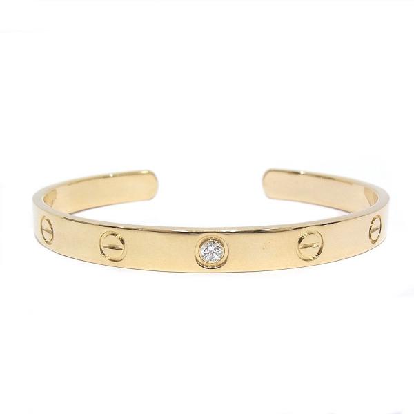 カルティエ CARTIER ラブブレス 750YG K18YG #17 オープン バングル イエロー...