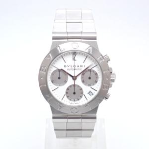 【OH済み】BVLGARI ブルガリ CH35S ディアゴノ スポーツクロノ 白文字盤 オートマチック メンズ 腕時計【中古】【程度A】【仕上げ済み】