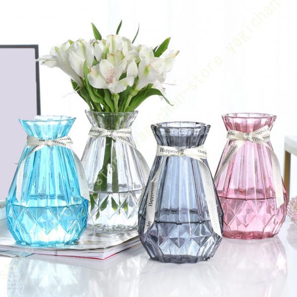 花瓶 おしゃれ ガラス 小さめ 倒れにくい ミニサイズ 透明 フラワーベース 北欧 かわいい 小さい...