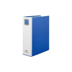 ｉｉｍｏ パイプ式ファイル　エコノミー両開きＡ４縦　青　１０冊