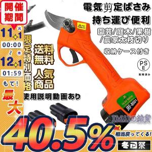 2022 家庭用 電気剪定ばさみ、コードレス 充電式剪定ばさみ、持ち運び便利