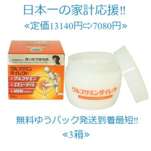 「グルコサミンダイレクト 」85g 3個セット定価13140円送料無料グルコサミン エミューオイル MSM配合クリーム｜yamazaki japan