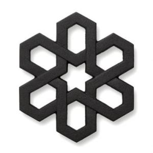 瓶敷 日本製 及源鋳造 南部鉄器 瓶敷 雪格子 D-24 南部鉄器