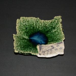 織部焼 皿 桜 長角大皿 現品限り item no.1f032 : ハマダヤ食器店