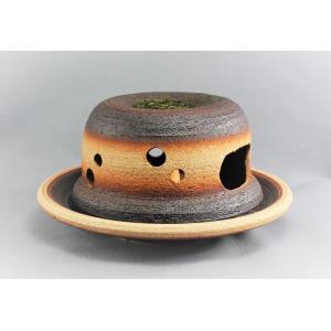 瀬戸焼 窯元 オリジナル 手作り 三つ足 香炉 : やきもの工房・炎