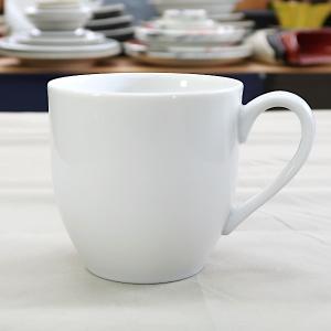 【特価商品】330cc 白いU字型マグ(伏せ焼き)の詳細画像3