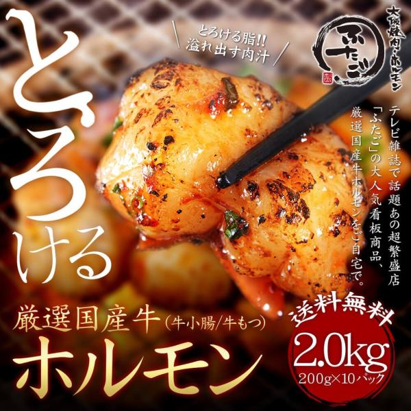厳選牛とろける「ホルモン」 2kg