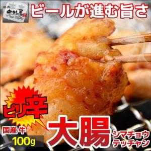 お中元 御中元 ホルモン 牛肉 国産牛 ピリ辛 大腸 100g しまちょう シマチョウ テッチャン 内祝い ギフト 焼肉 バーベキュー BBQ｜yakinikunakamurayayh