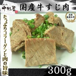 お中元 御中元 牛肉 国産牛 スジ肉 300g 焼肉 バーベキュー おつまみ｜yakinikunakamurayayh