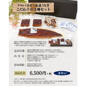 国産こだわりうなぎ3種　ギフト　うなぎ蒲焼　土用の丑　贈り物　プレゼント　お中元　お歳暮　おうち時間　深蒸し　送料無料　｜yakirei