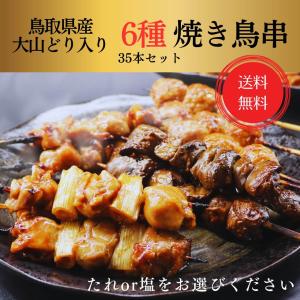 調理済み 鳥取県産 大山どり 焼き鳥 やきとり 串 セット 6種 35本 焼き