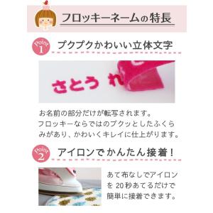 フロッキーネーム 大中小タイプ お名前 シール@の詳細画像3