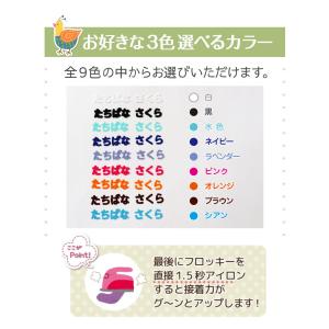 フロッキーネーム 大中小タイプ お名前 シール@の詳細画像5