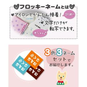 フロッキーネーム 超特大(横) 3枚@の詳細画像1