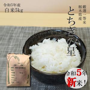 新米 5kg 送料無料 とちぎの星 令和5年産 白米 栃木県産 平日14：00までの注文は当日出荷